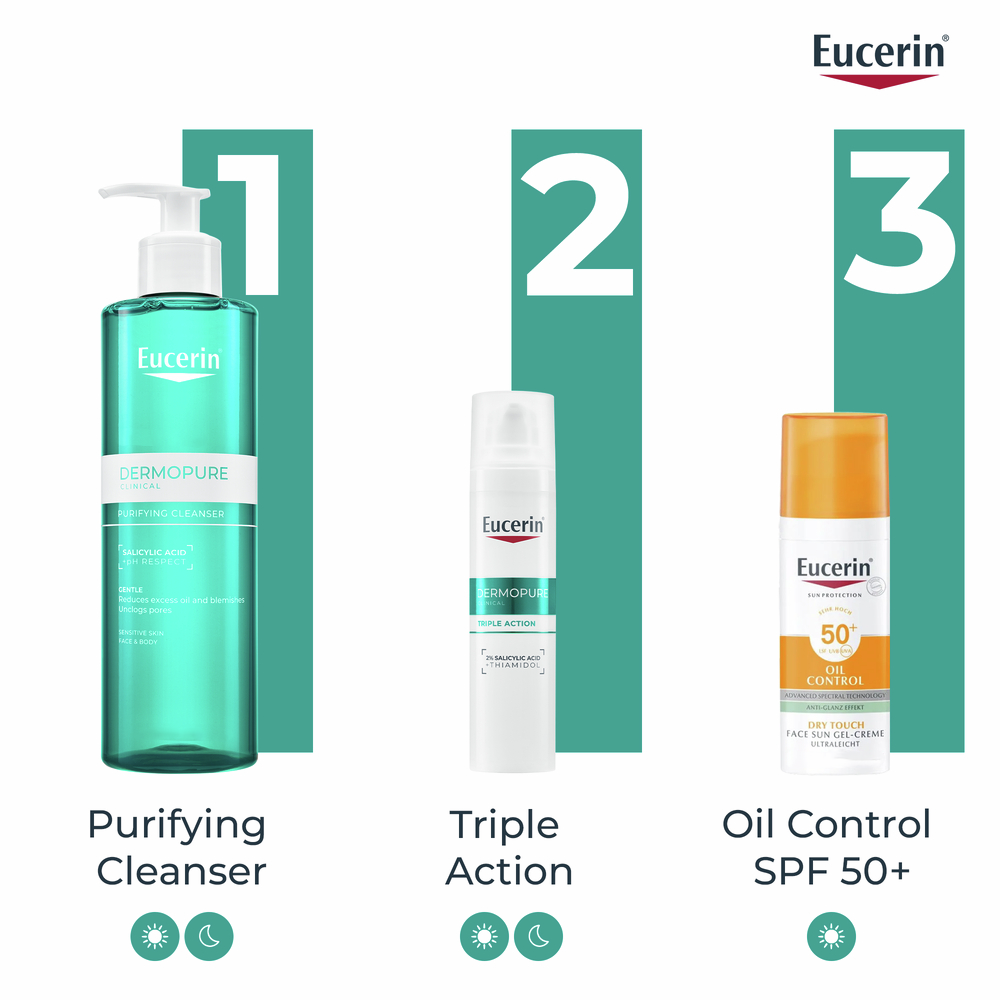 EUCERIN DERMOPURE TRIPLE ACTION FLUID 40ML