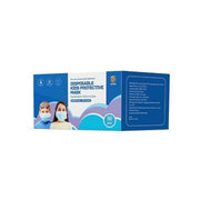 Disposable Kids Protective Face Mask – Blue Color, Individual Pack, 3-Layer Non-Woven Fabric, Breathable & Comfortable for Children (50 PCS)
